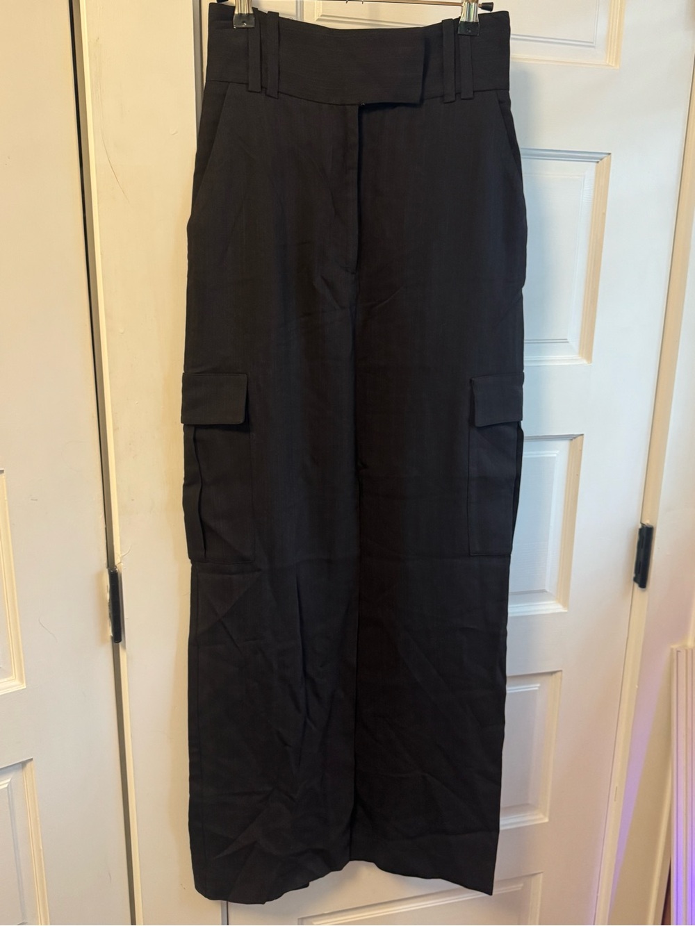 NWT Iro Paris Size 34 Classic Pocket-Detailed Skirt- Dark Grey